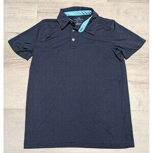 Rorie Whelan Kids Polo Golf Shirt  Sz Large 10/12 Navy Blue